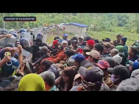 La barricade anti-mining de Dupax del Norte continue malgré la dispersion et les arrestations