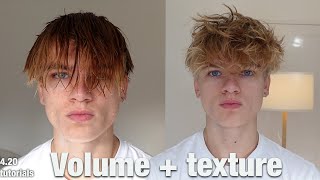 How to add texture and volume to straight, flat hair + the best products to use Hair tutorials. EP 2