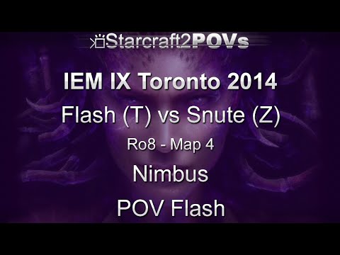 SC2 HotS - IEM IX Toronto 2014 - Flash vs Snute - Ro8 - Map 4 - Nimbus - Flash