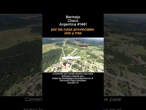 Bermejo, Chaco desde el Microsoft Flight Simulator #bermejo #chaco #msfs #argentina