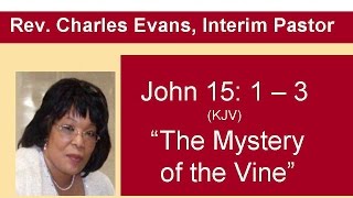 Sandra Osgood  - The Mystery of the Vine  - John 15:  1 – 3