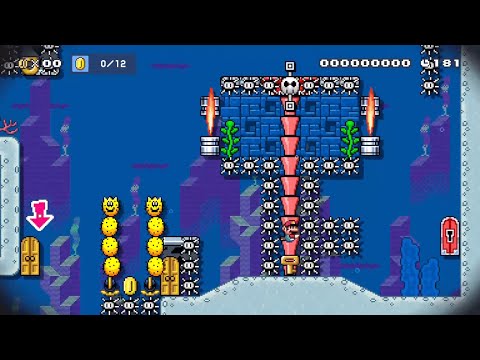 Typhoon Lagoon - Super Mario Maker 2 Underwater Precision