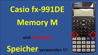 Memory Funktionen auf dem Casio fx-991 / Mathematik / Der universelle Taschenrechner für die Schule