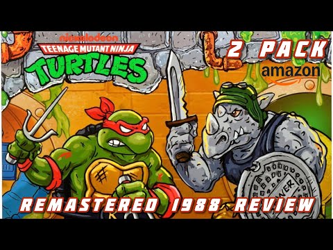 The Beginning of Something Great! TMNT Remastered 1988 2 pack Raphael vs Rocksteady 4K review.