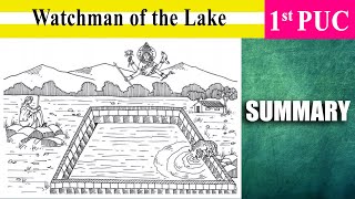 1st PUC Watchman of the Lake Summary in English #EasyLearn_PUC