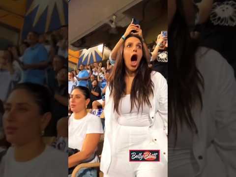 Neha & Kareena Reaction on Dhoni 3 Sixes 💛 #mivscsk #shorts #ipl