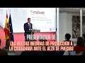 Pedro Sánchez comparece para informar sobre las nuevas medidas ante el alza de precios