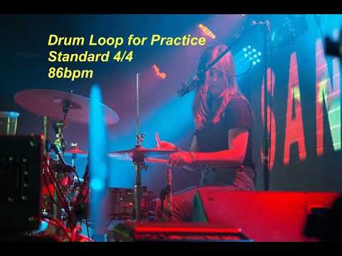 Drum Loop for music learners - 4/4 - 86bpm