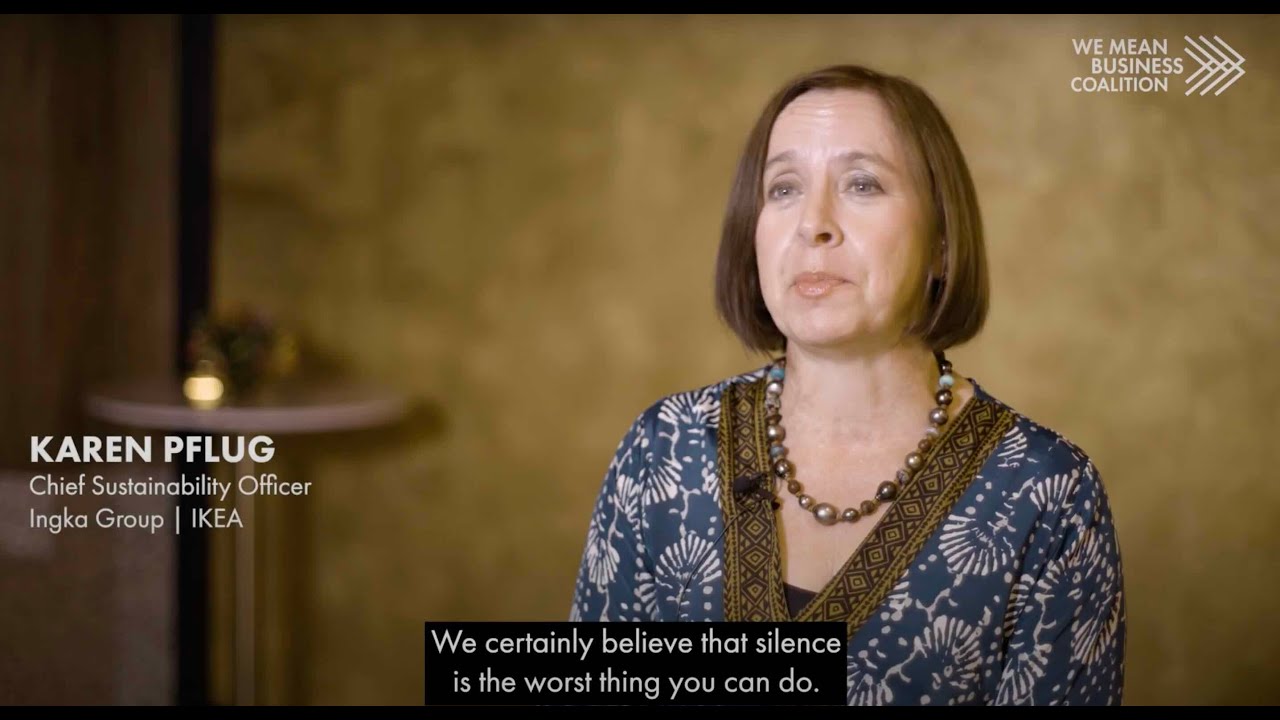 Karen Pflug, CSO at Ingka Group talks to us about the need to speak up loudly and lead with action