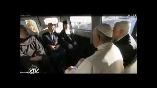 Inside The Bus With Pope Francis,Mahmoud Abbas,and Ariel Sharone