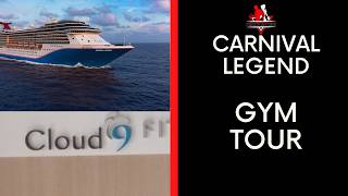 Carnival Legend Gym Tour (track/sauna) In depth review for fitness enthusiasts that love to cruise.