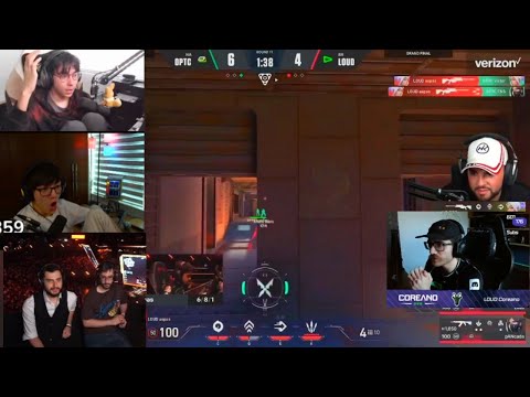 Pros And Streamers React To Insane Loud Aspas Op Kills - Loud Vs Optic VCT Grand Final 2022