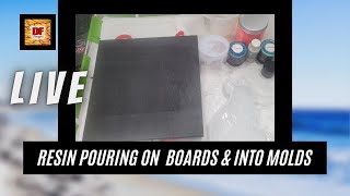 Resin Pouring On Boards And Into Molds | Plus A Giveaway | Resin Art