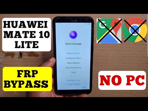Huawei Mate 10 Lite (RNE-L21) Frp Bypass Without Pc | Huawei Rne L21 Google Account Remove | No Maps