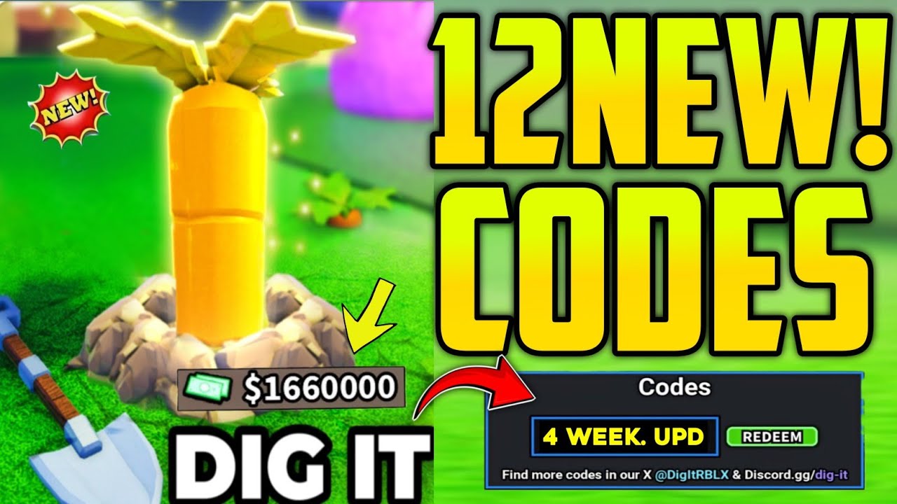 *NEW* ROBLOX DIG IT CODES APRIL 2025 | DIG IT CODES | DIG IT NEW UPDATE