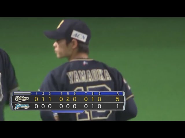 【9回裏】13勝目!! バファローズ・山岡 今シーズンラスト登板を完投勝利で飾る!! 2019/9/27 F-B