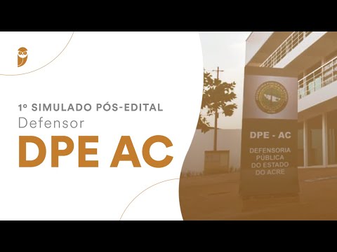 1º Simulado Pós-Edital - Defensor DPE AC - Correção