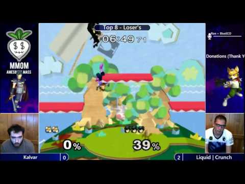 Liquid | Crunch (Fox) vs Kalvar (Marth) - MMOM72 LQF