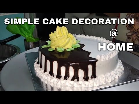 Chocolate Sponge Cake Decoration by Hitu's Cake World