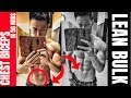 My LEAN BULK Shredding workout for chest biceps abs: 7% bodyfat 235lbs bench PR