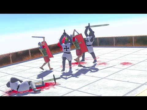 ROMANUS vs TEUTONIC KNIGHT - Animal Revolt Battle Simulator