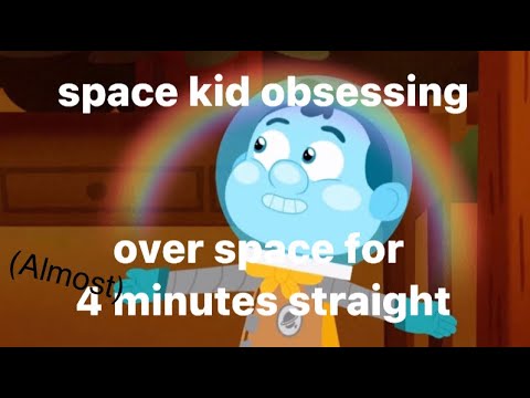 Space kid obsessing over space for 4 minutes straight (pretty much) //Camp Camp