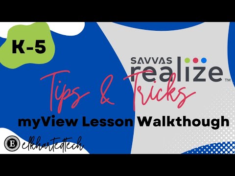 Savvas MyView Lesson Walkthrough