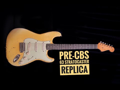 Pre CBS 63 Stratocaster Replica Making Of! Laminated Fretboard, Relicing...