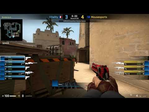 CS:GO POV Demo Vitality Shox (26/16) vs Mousesports (de_mirage)