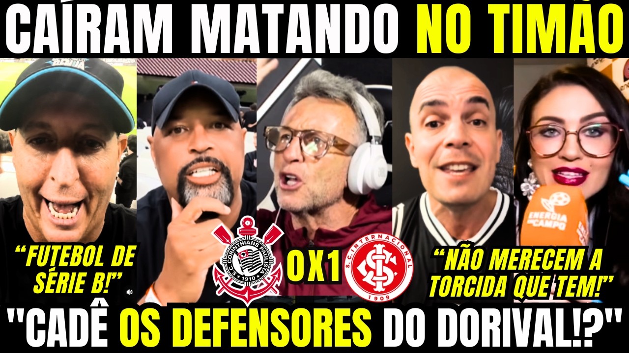 🚨 OLHA O QUE ELES FALARAM DO NOVO VEXAME E DERROTA VERGONHOSA DO CORINTHIANS "TCHAU DORIVAL!"