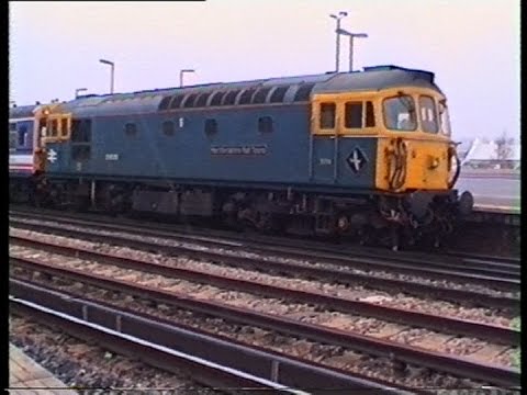 Railways. British Railways Eastleigh Station Movements in the 1990s