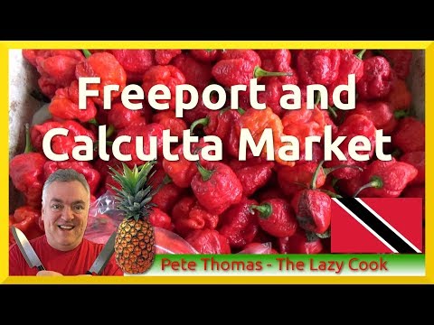 Trinidad: Freeport and Calcutta Market - Pineapple Mukbang