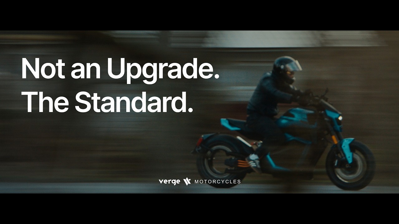 Verge TS Pro electric motorcycle charging at 100 kW at the Verge factory, shown reaching 80% in under 10 minutes