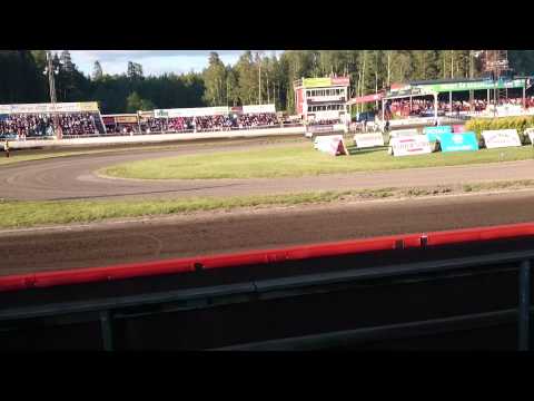 Speedwaymatch Piraterna-Dackarna 20150616 Krasch  Bjarne Pedersen