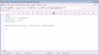 Beginner PHP Tutorial - 113 - Connecting to a Server and Database Part 1