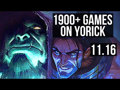 YORICK vs SYLAS (TOP) | 5.2M mastery, 1900+ games, 5/1/5 | BR Diamond | v11.16