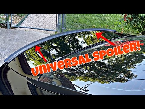 Installing a Universal Spoiler!! (QUICK & EASY!)