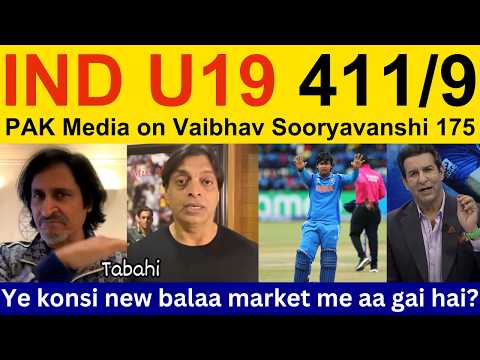 Shoaib Akhtar Shocked on Vaibhav Sooryavanshi batting today Final | Ramiz Speaks, PAK Media reaction