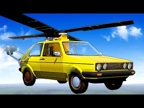 I Built a HELICOPTER to Survive an Apocalyptic Wasteland!