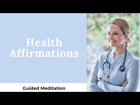 Health affirmations with music
