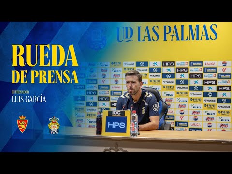 Rueda de prensa de Luis García previa al partido Real Zaragoza vs UD Las Palmas