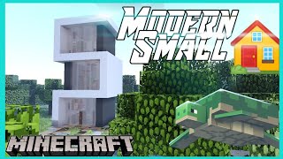 ᗰIᑎEᑕᖇᗩᖴT: Small 🅼🅾🅳🅴🆁🅽 House [Tutorial]