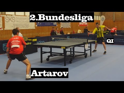 2.Bundesliga | Tim Artarov(2138TTR) gegen Traditional Penholder Player Wengchen Qi(2228TTR)