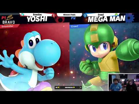 VR-VS #2 SSBU Tournament - Braediac (Yoshi) vs. CrowZ (Mega Man) Winners Finals