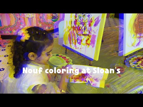 Nouf having fun at Sloan’s | نوف تلّون في سلونز 🌸