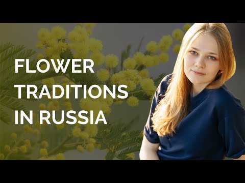 Flower traditions in Russia