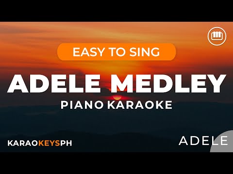 Adele Medley (Piano Karaoke) | Easy to sing!