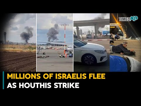 Millions of Israelis Flee As Iran-Backed Houthis Strike Tel Aviv| Iran-Israel War