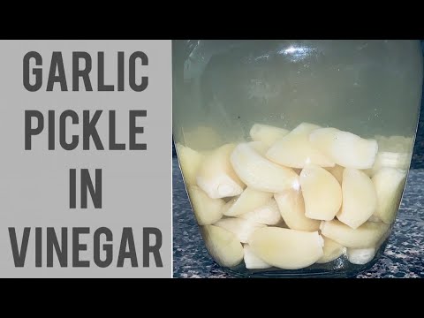 Garlic Pickle Recipe _ Garlic Pickle In Vinegar _ Lahsan ka achar_Pickled Garlic