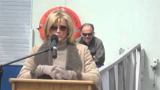 R/V Neil Armstrong arrives in Woods Hole; Remarks by Carol Armstrong